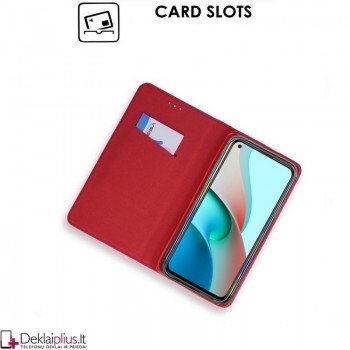 Telone smart magnet atverčiamas dėklas - raudonas (telefonams Xiaomi Mi 11) Telone smart magnet atverčiamas dėklas - raudonas (telefonams Xiaomi Mi 11)